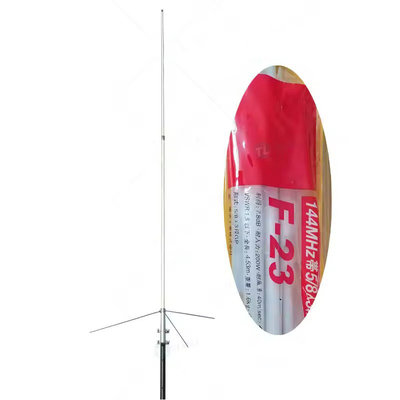 Diamants F23 F23H antenne 4,53m gain élevé VHF fibre de verre station de base antenne avec graphique de coupe