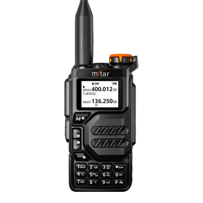 M-UV6 AM/FM Radio à deux voies Walkie Talkie Interphone à plusieurs segments 200 canaux Distance longue