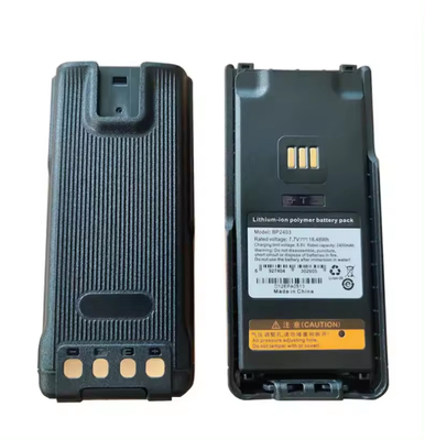BP2403 Hytera Batterie à haut-parleur rechargeable en Li-polymère 7.7V 2400 mAh Batterie originale pour HP705 HP785