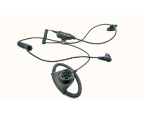Écouteur et microphone PMLN7159 Compact et durable câble à double bobine pour la communication privée