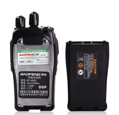 BF-666S Radio de jambon portatif à double bande 5 watts Transcepteur radio UHF Walkie Talkie