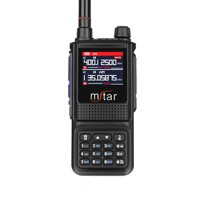 1-8km Portable M-UV7 Full Band Emergency Alarme radio à double sens Écran LCD