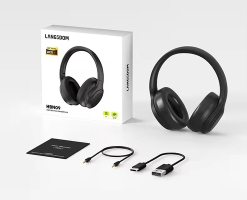 Nouveau casque sans fil à réduction de bruit personnalisé casque stéréo pliable casque casque sur-tête casque sans fil pour intérieur extérieur