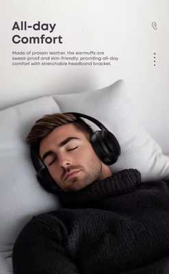 Accessoires pour écouteurs sur-tête pour deux voies Radio Stylish Écouteurs sur-oreille sans fil Écouteurs active annulation du bruit