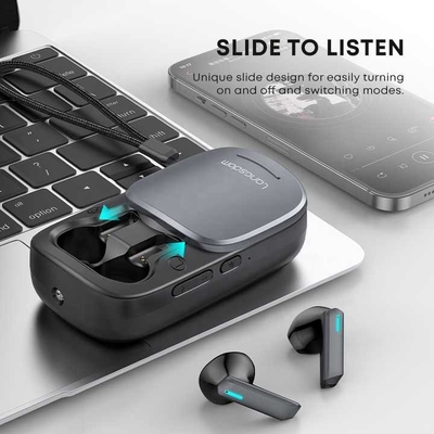 Langsdom haut-parleurs Bluetooth accessoires pour radio bidirectionnelle accessoires de moules privés pour radio bidirectionnelle avec une autonomie estimée de 5 à 10 heures et une capacité de batterie de 600 mAh