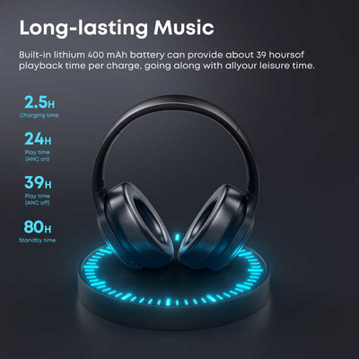 Langsdom Écouteurs Bluetooth Accessoires pour deux voies Radio Blurtrum Chipset ANC Écouteurs Bluetooth pour les voyageurs fréquents en voyage d'affaires