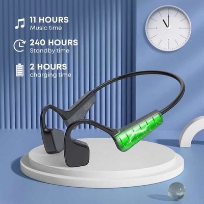 Langsdom Sports écouteurs bluetooth accessoires pour deux voies radio sans écran tactile conduction osseuse Bluetooth écouteur avec Bluetooth V5.4 Standard