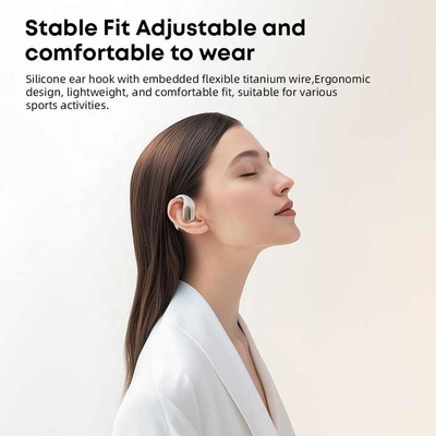 Écouteurs à ouverture d'oreille avec basse stéréo 500 mAh Écouteurs Bluetooth sans fil