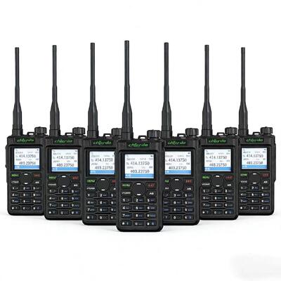 Talkie-walkie radio DMR avec double bande VHF UHF, cryptage AES 256 et clavier complet