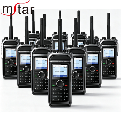 Radio numérique DMR Radio bidirectionnelle avec IP67 étanche à l'eau 1024 canaux et GPS Bluetooth en option pour Hytera MSTAR